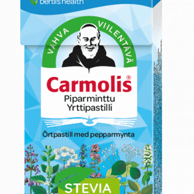 Carmolis Piparminttu Yrttipastilli 45 g - Päiväys 04/2024