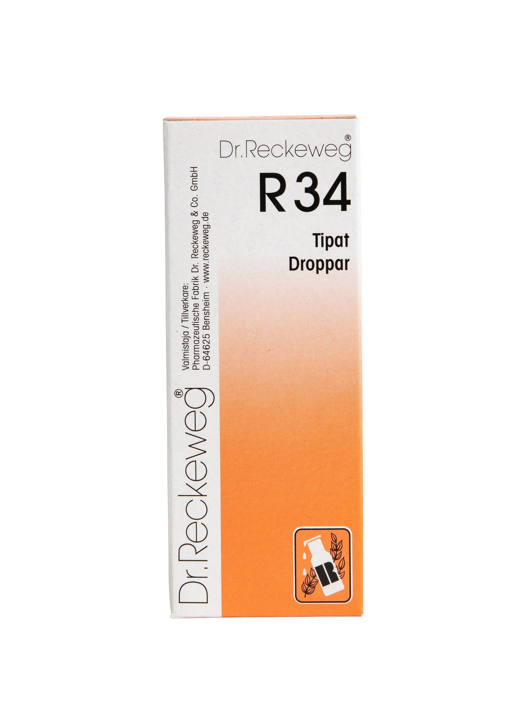 Dr. Reckeweg R34 Tipat 50 ml - Sinunapteekki.fi