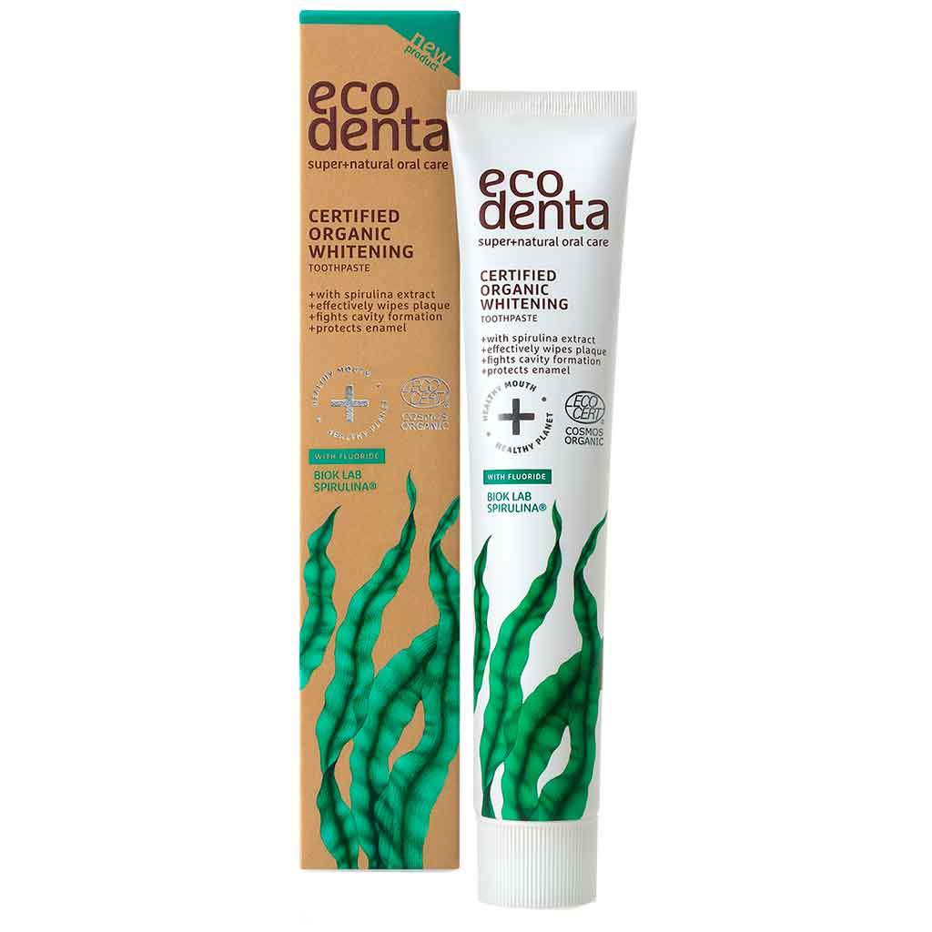 Ecodenta Valkaiseva Luomu Spirulina Hammastahna 75 ml