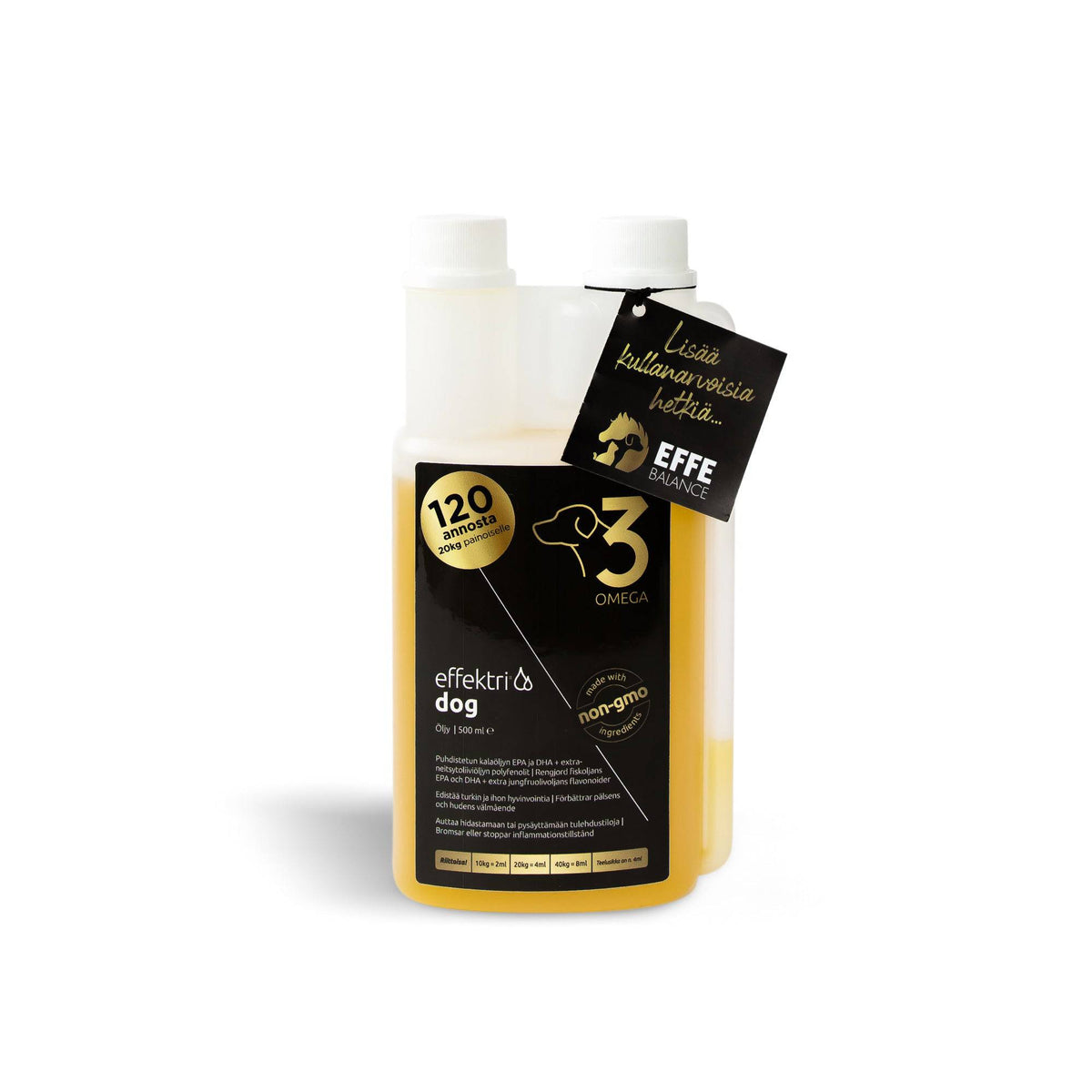 Effektri Dog - Omega-3 koirille 500 ml - Sinunapteekki.fi
