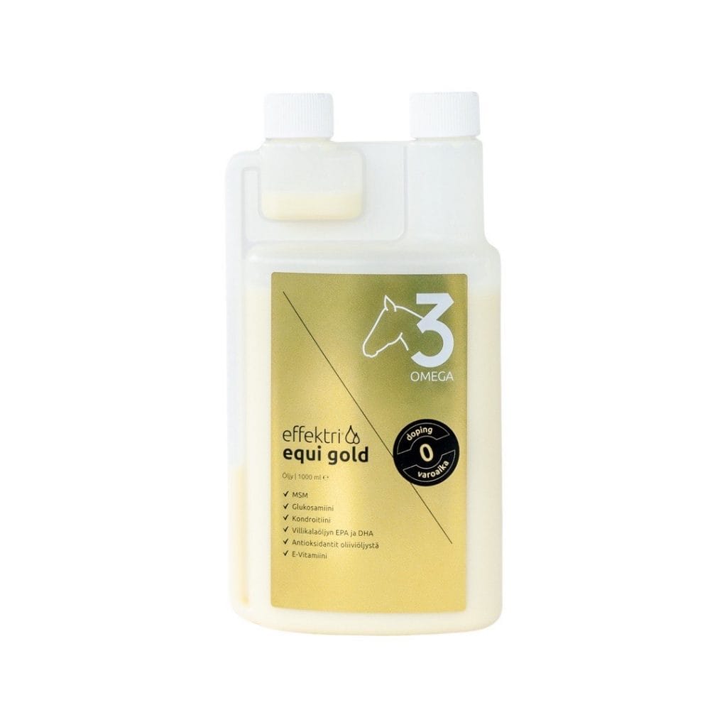 Effektri Equi Gold Hevosille ja Poneille 1000 ml - Päiväys 05/2024