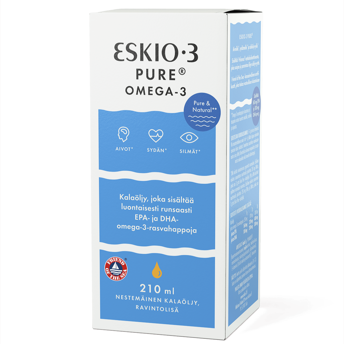 Eskio-3 Pure Omega-3 Kalaöljy 210 ml - Sinunapteekki.fi