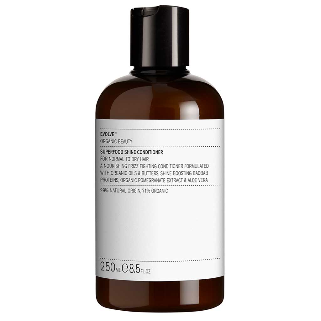 Evolve Organic Beauty Superfood Shine Hoitoaine 250 ml - Sinunapteekki.fi