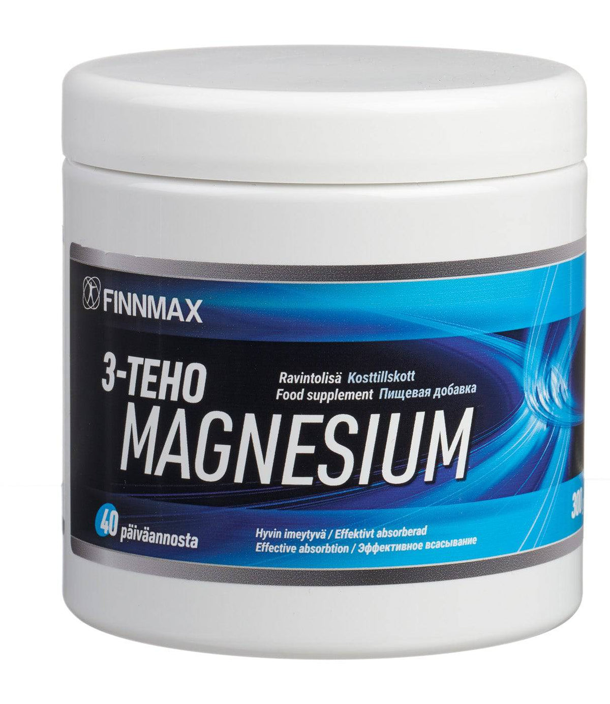 Finnmax 3-TehoMagnesium 300 g - Sinunapteekki.fi