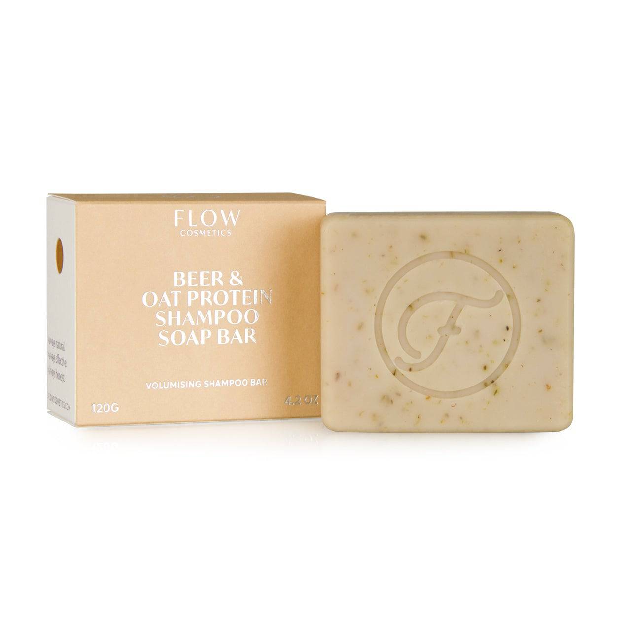 Flow Beer & Oat Protein Shampoo Soap Bar - luomushampoopala 120 g