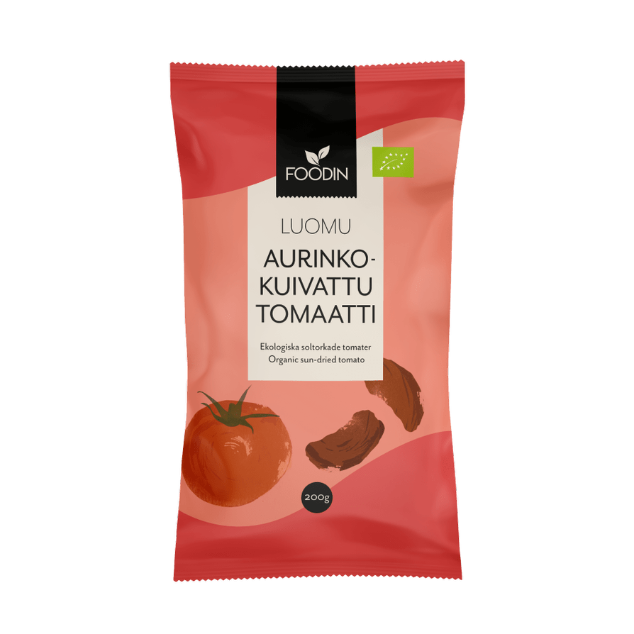 Foodin Aurinkokuivattu Tomaatti 200 g - Luomu - Sinunapteekki.fi