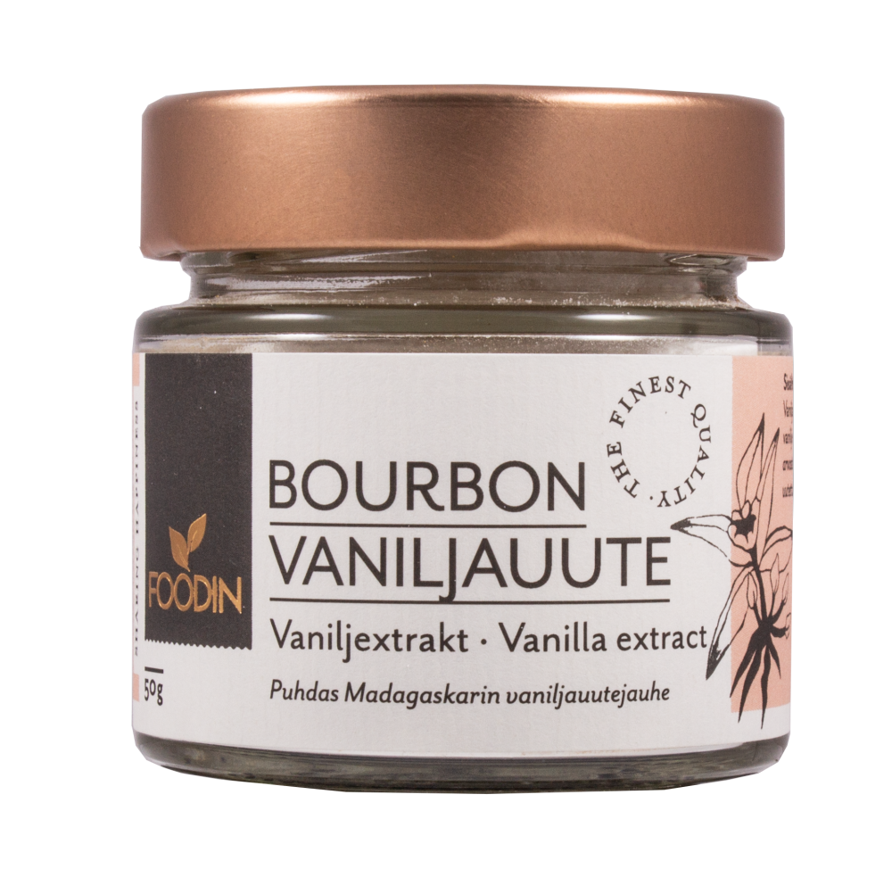 Foodin Bourbon vaniljauutejauhe, Luomu 50 g