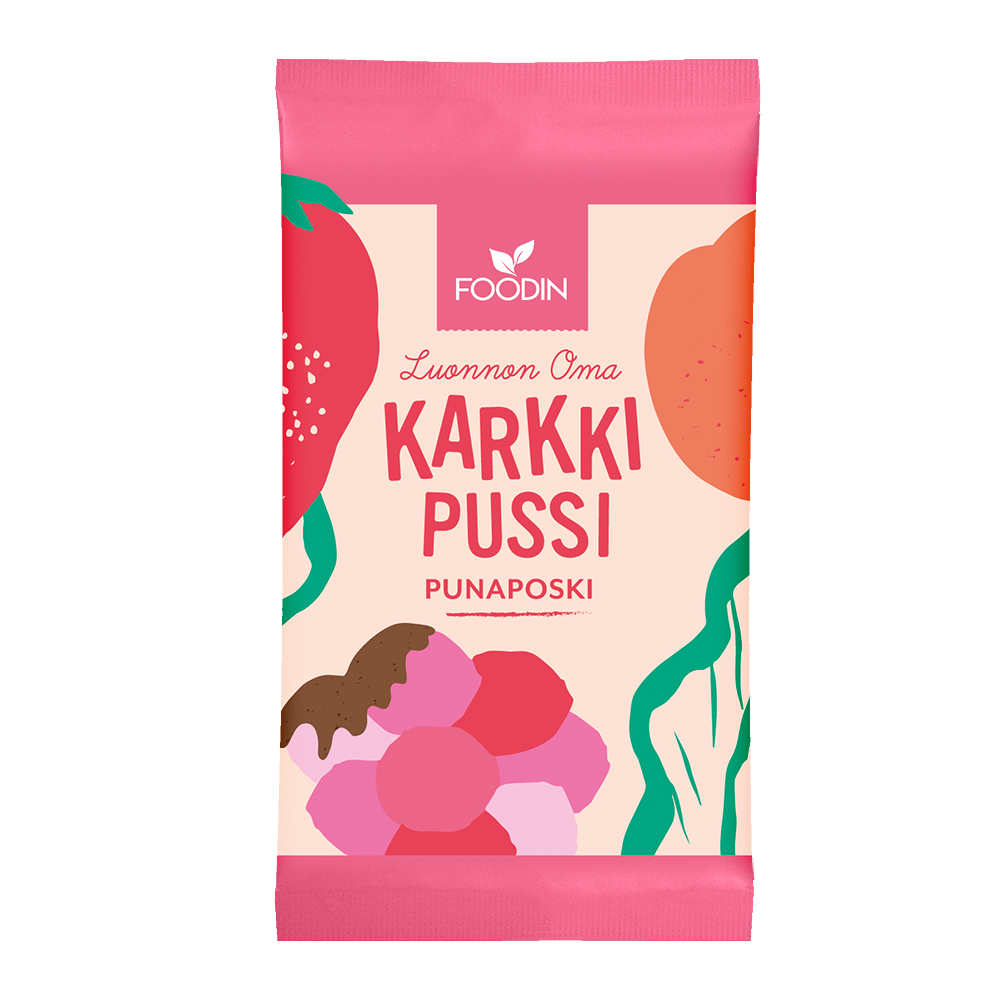 Foodin Punaposki, luonnon oma karkkipussi, luomu 40 g