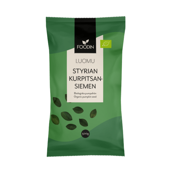 Foodin Kurpitsansiemen Luomu 500 g - Sinunapteekki.fi