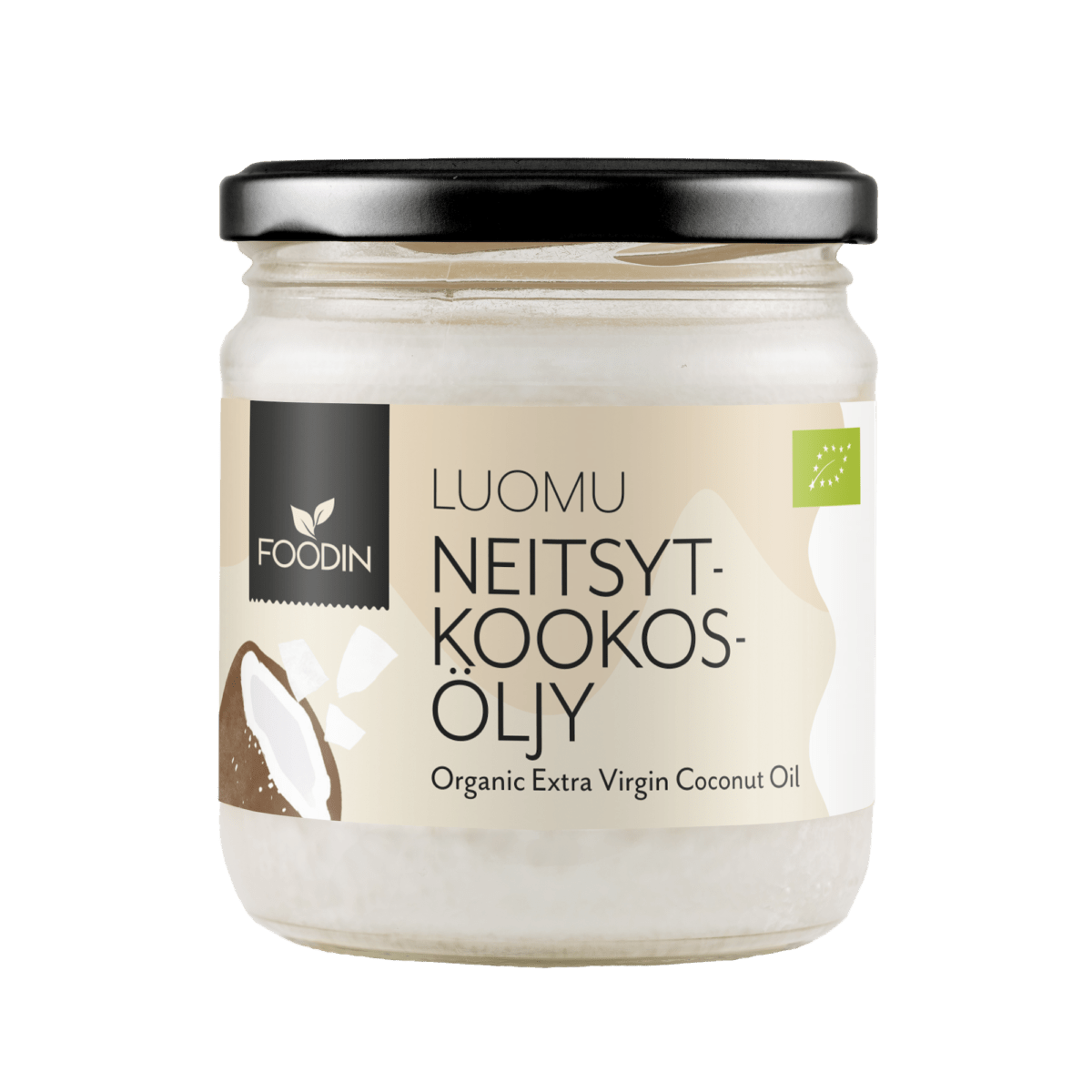 Foodin Neitsytkookosöljy Luomu 400 ml - Sinunapteekki.fi