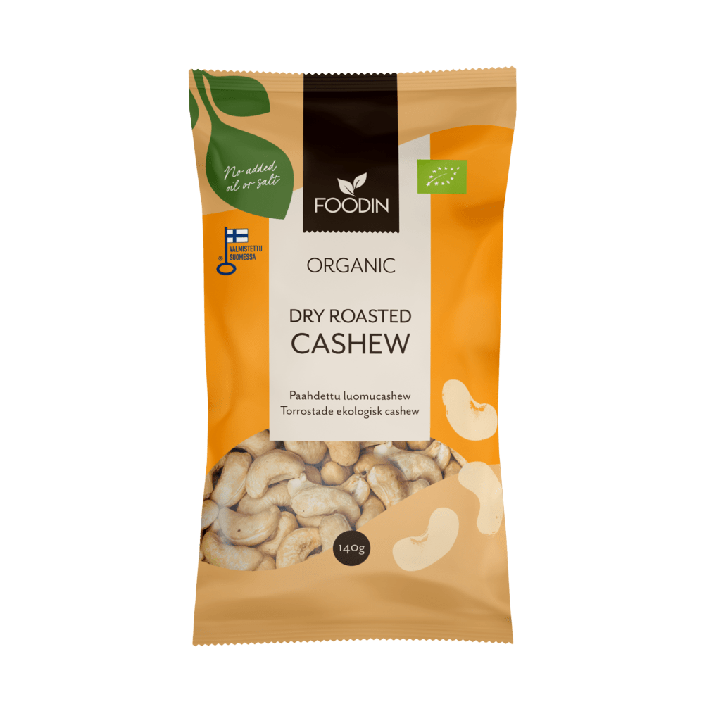 Foodin Paahdettu Cashew Luomu 140 g