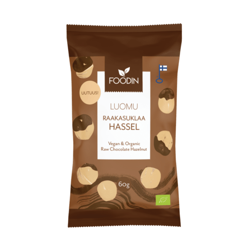 Foodin Raakasuklaa Hassel Luomu 60 g - Sinunapteekki.fi