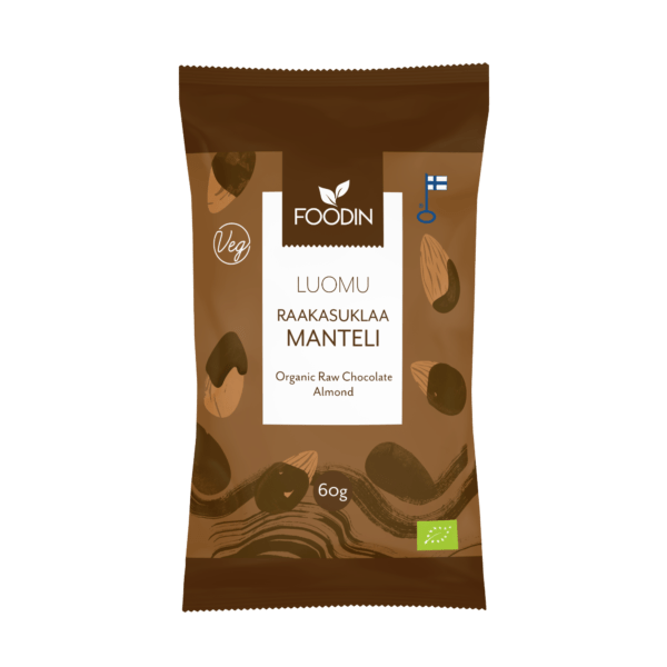 Foodin Raakasuklaa Manteli Luomu 60 g - Sinunapteekki.fi