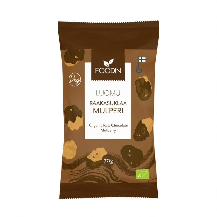 Foodin Raakasuklaa Mulperi Luomu 70 g