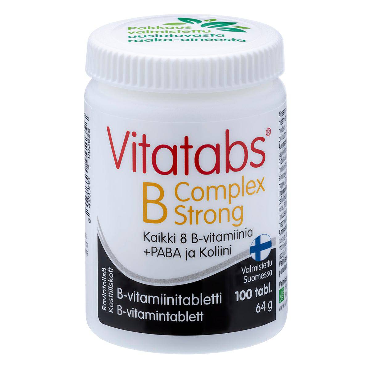 Vitatabs B-Complex Strong - Vahva B-vitamiinitabletti 100 tabl. - Sinunapteekki.fi