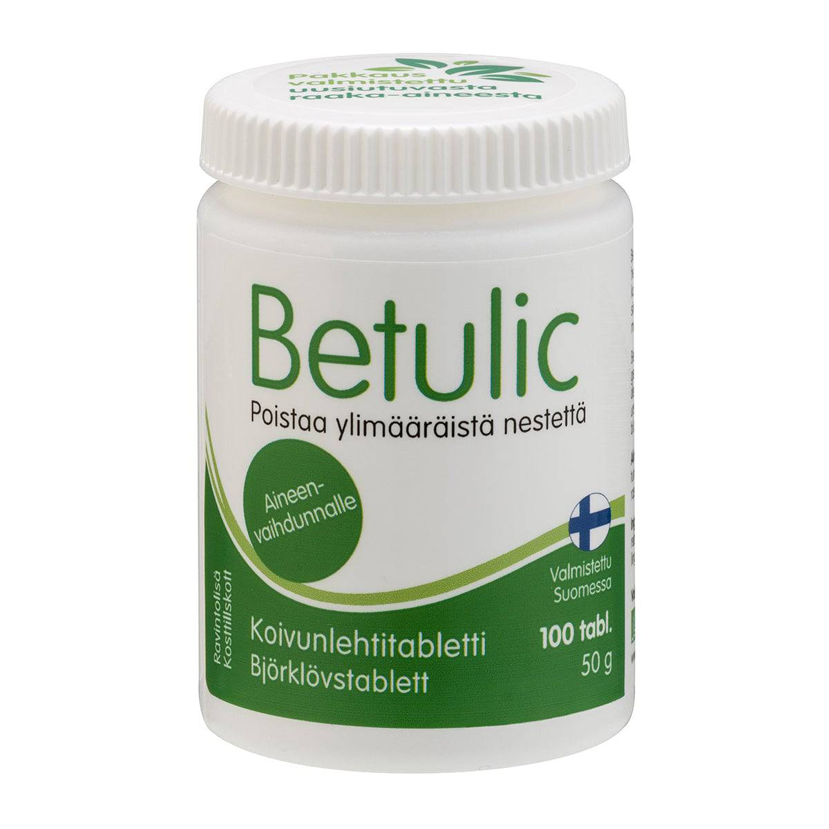 Betulic - Koivunlehtitabletti 100 tabl. - Sinunapteekki.fi