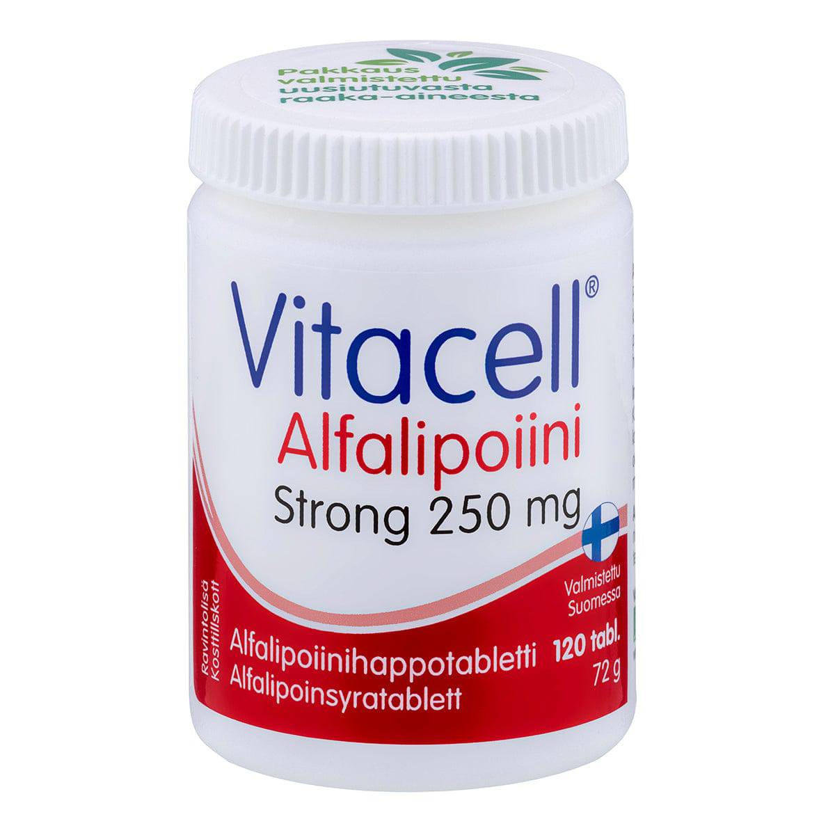 Vitacell Alfalipoiini Strong 250 mg 120 tabl. - Sinunapteekki.fi