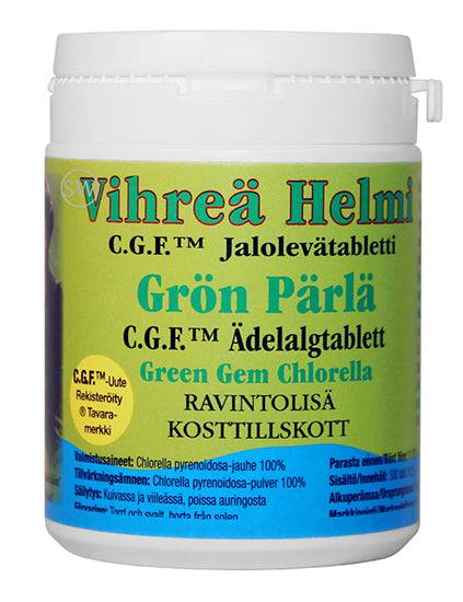 Vihreä Helmi C.G.F. Jalolevätabletti