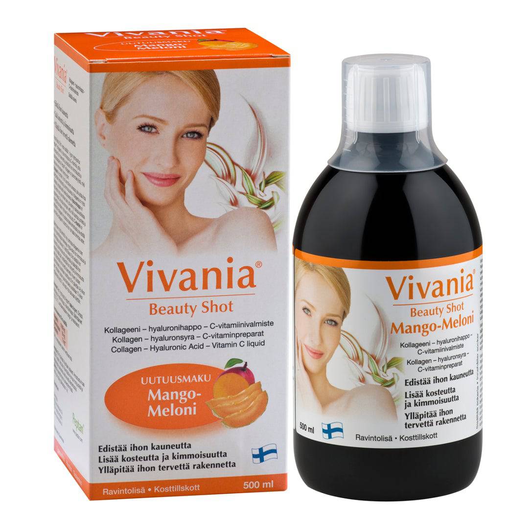 Vivania Beauty Shot Mango-Meloni 500 ml - Poistuu - Sinunapteekki.fi