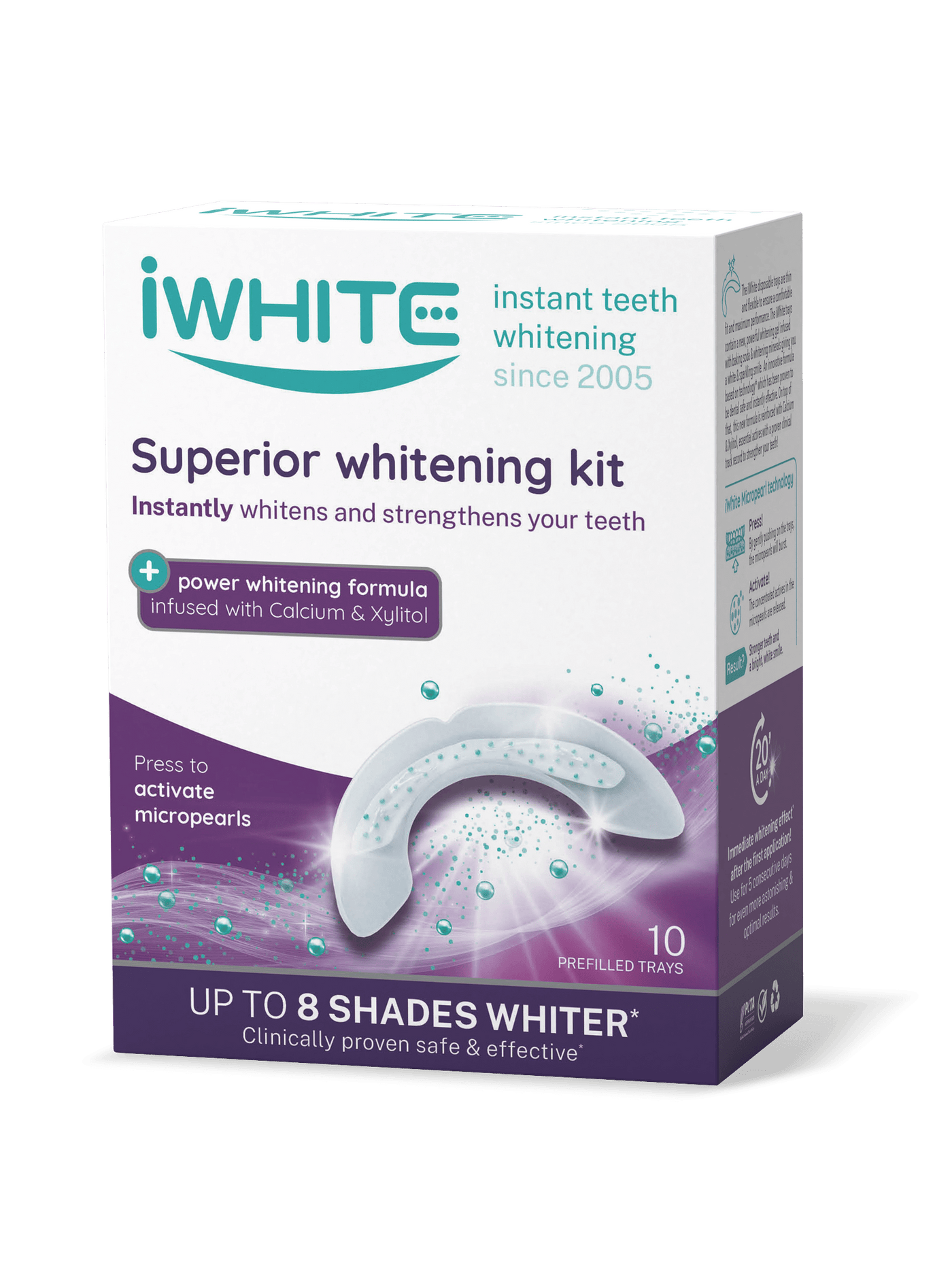 iWhite Superior Whitening Kit - valkaisumuotit 10 x 0,8 g - Sinunapteekki.fi
