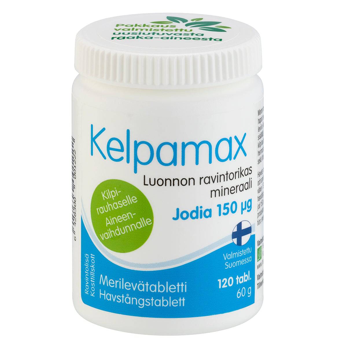 Kelpamax - Merilevätabletti 120 tabl - RAVINTOLISÄ - Ravinnon täydentämiseen - Sinunapteekki.fi