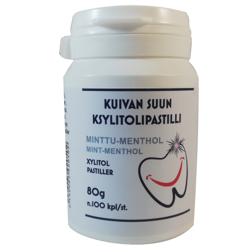 Kuivan Suun Ksylitolipastilli - Minttu-Menthol 80 g n. 100 kpl - Sinunapteekki.fi