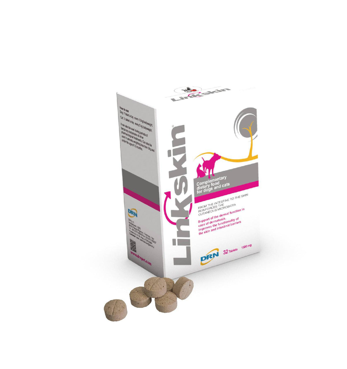 Linkskin - Täydennysrehu koirille ja kissoille 32 tabl. - Sinunapteekki.fi