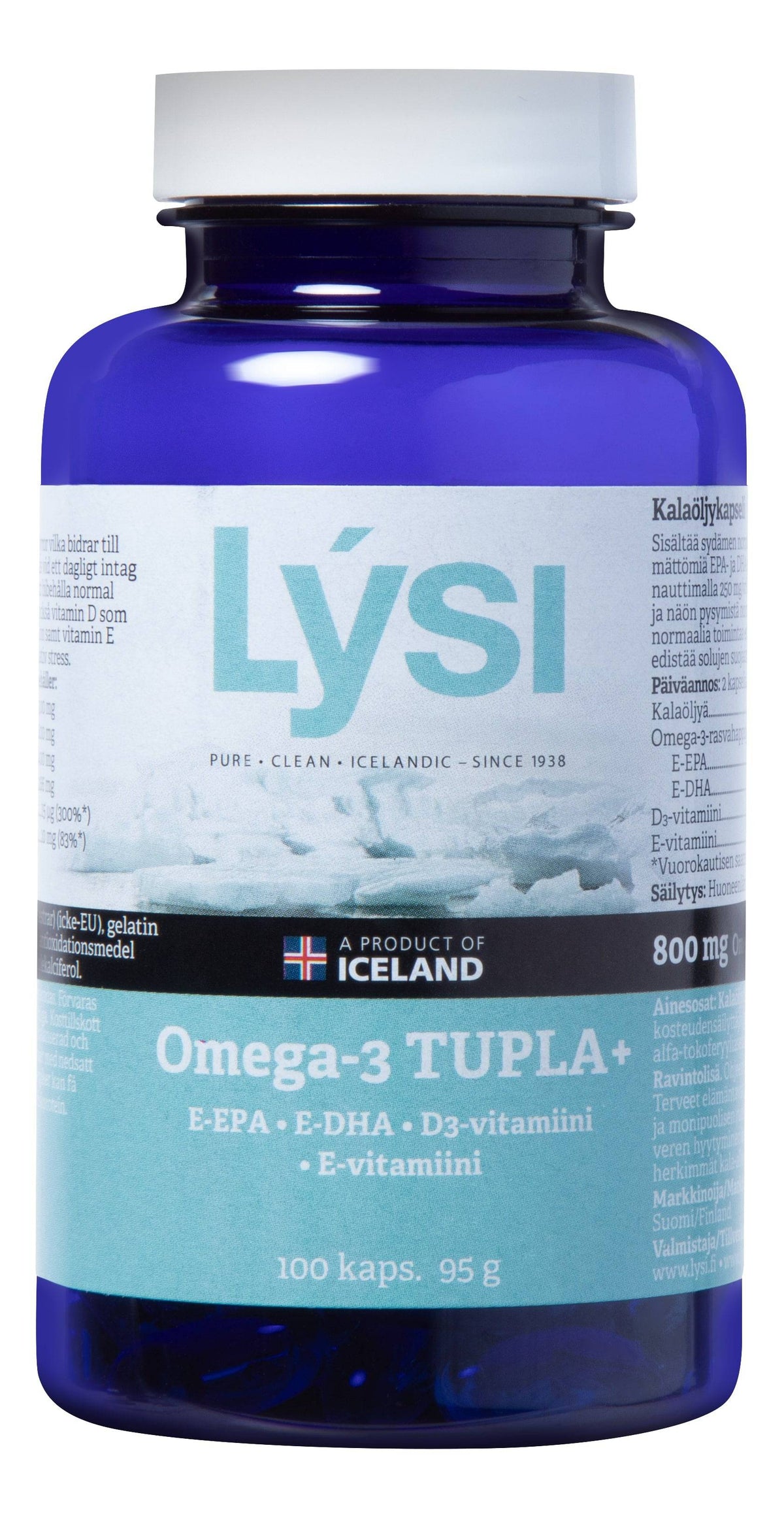 Lysi Omega-3 Tupla+ - Kalaöljykapseli 100 kaps - Sinunapteekki.fi