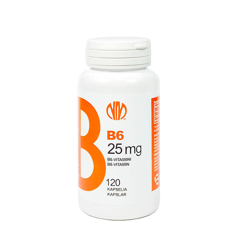 Natura Media B6 25 mg - B6-vitamiini 120 kaps.