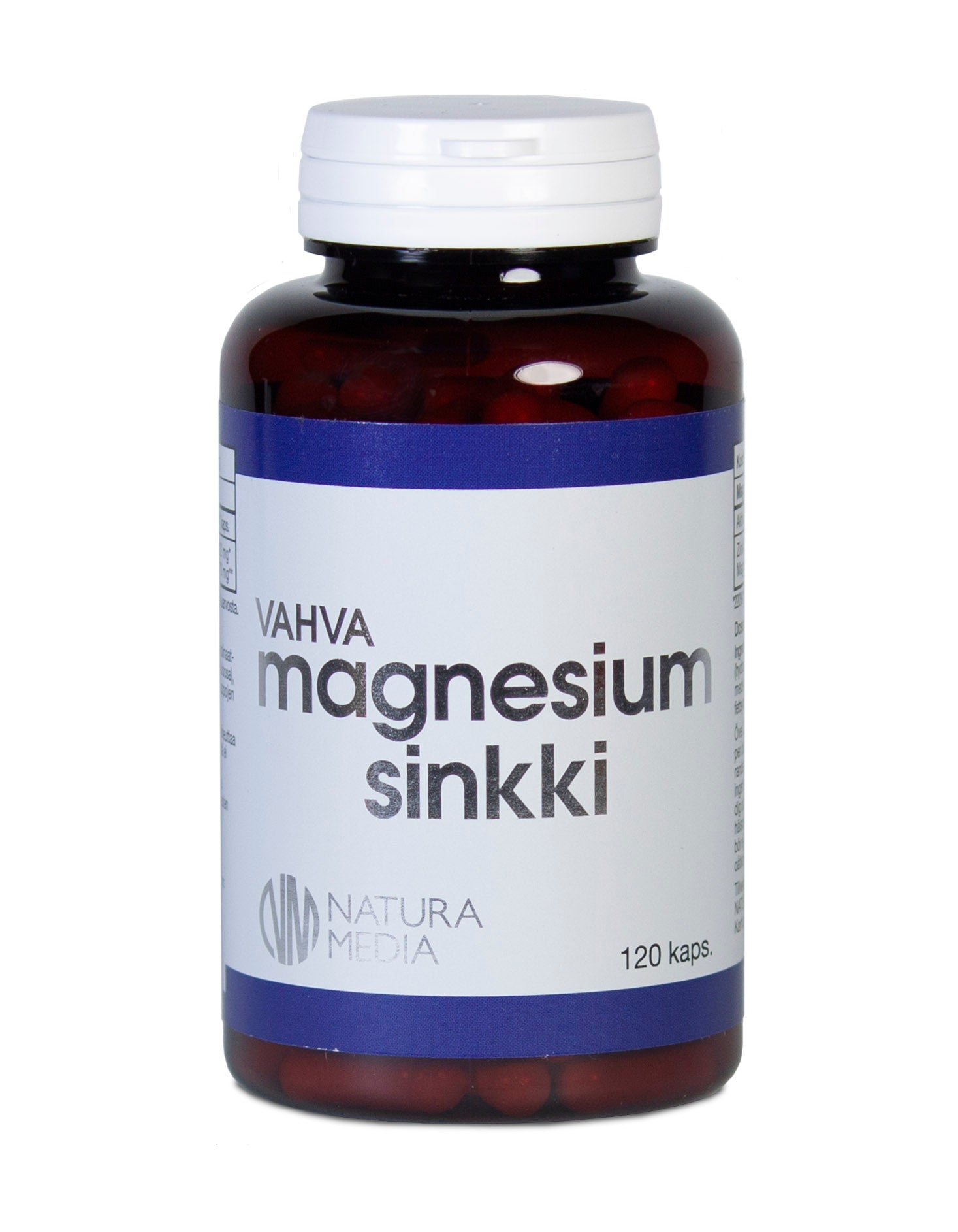 Natura Media Vahva Magnesium + Sinkki 120 kaps.