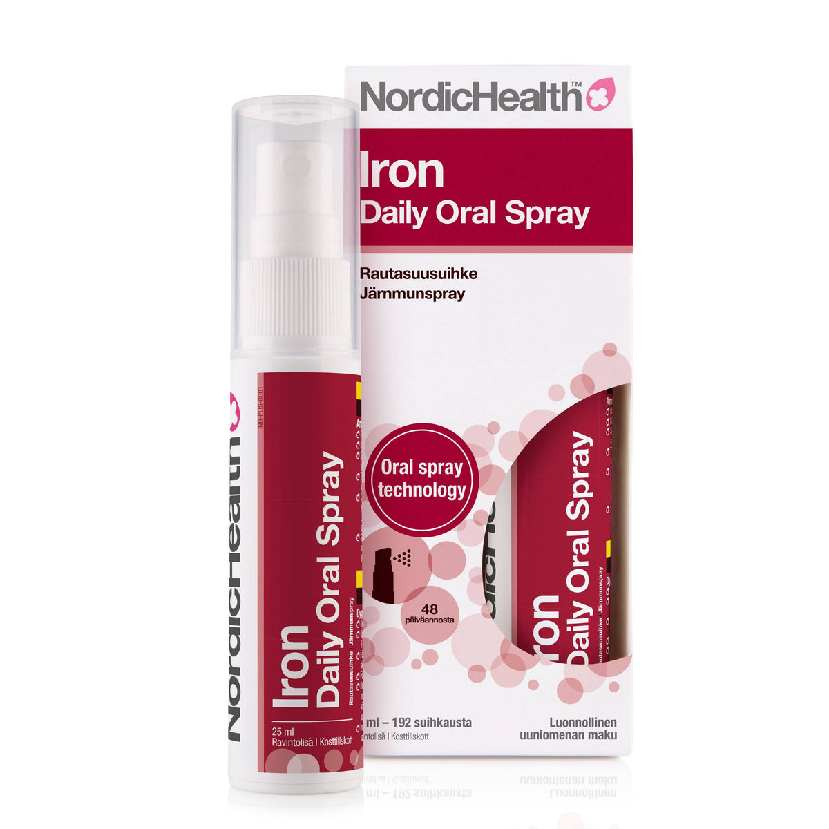Nordic Health Iron Daily Oral Spray - Rautasuusuihke 25 ml - Sinunapteekki.fi