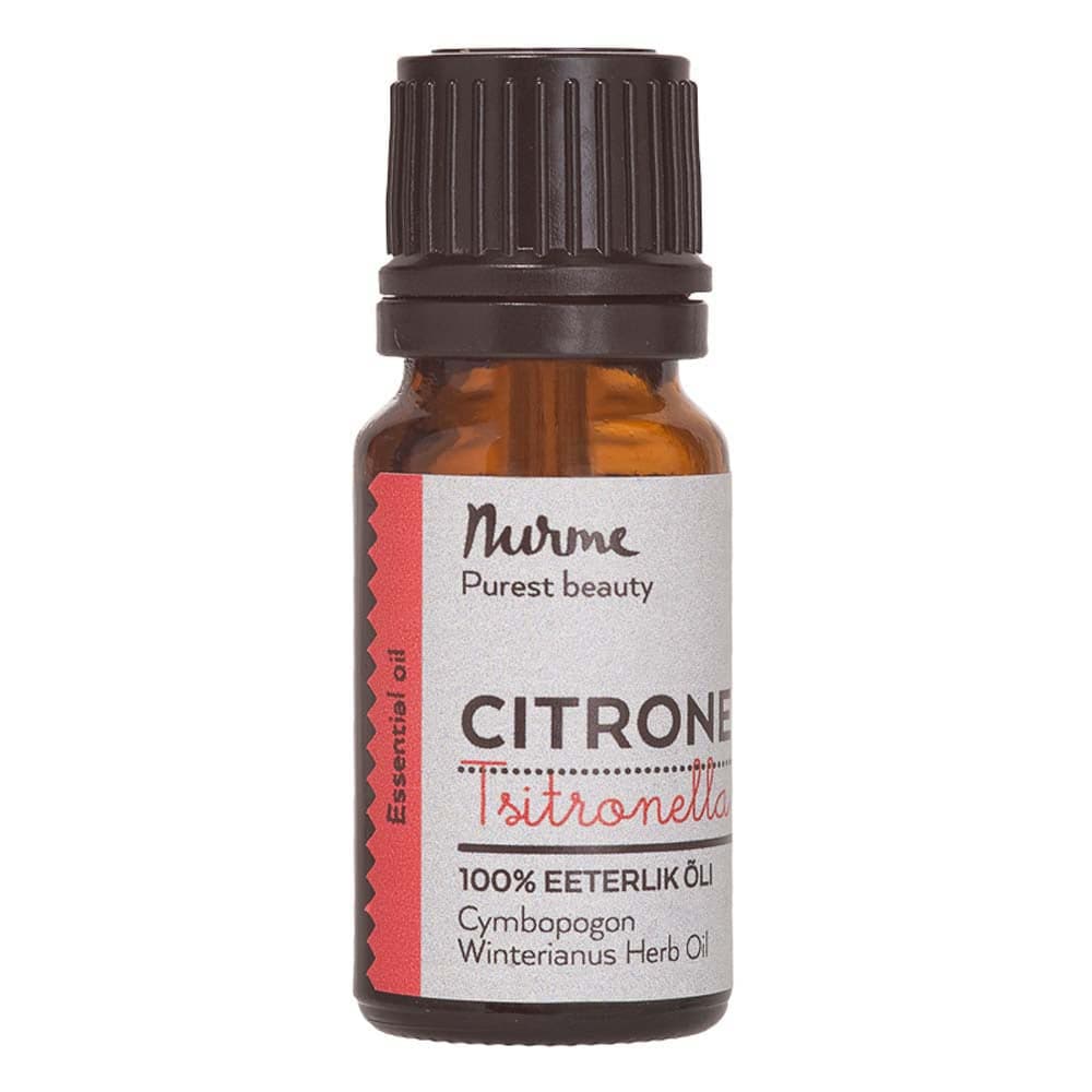 Nurme Citronella Essential Oil - Sitronella eteerinenöljy 10 ml - Sinunapteekki.fi