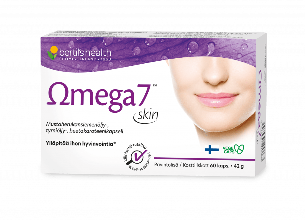 Bertil's Health Omega7 Skin 60 kaps.