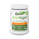 Bioteekin OmniVegan D-Vitamiini 75 µg 60 kaps. - Päiväys 06/2024