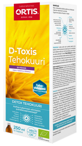 D-Toxis Detox Tehokuuri Vadelma-Hibiskus 250 ml