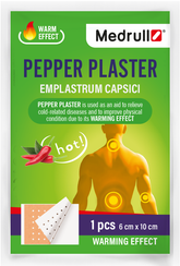 Medrull Pepper Plaster 6 cm x 10 cm - Pippurilaastari 5 kpl