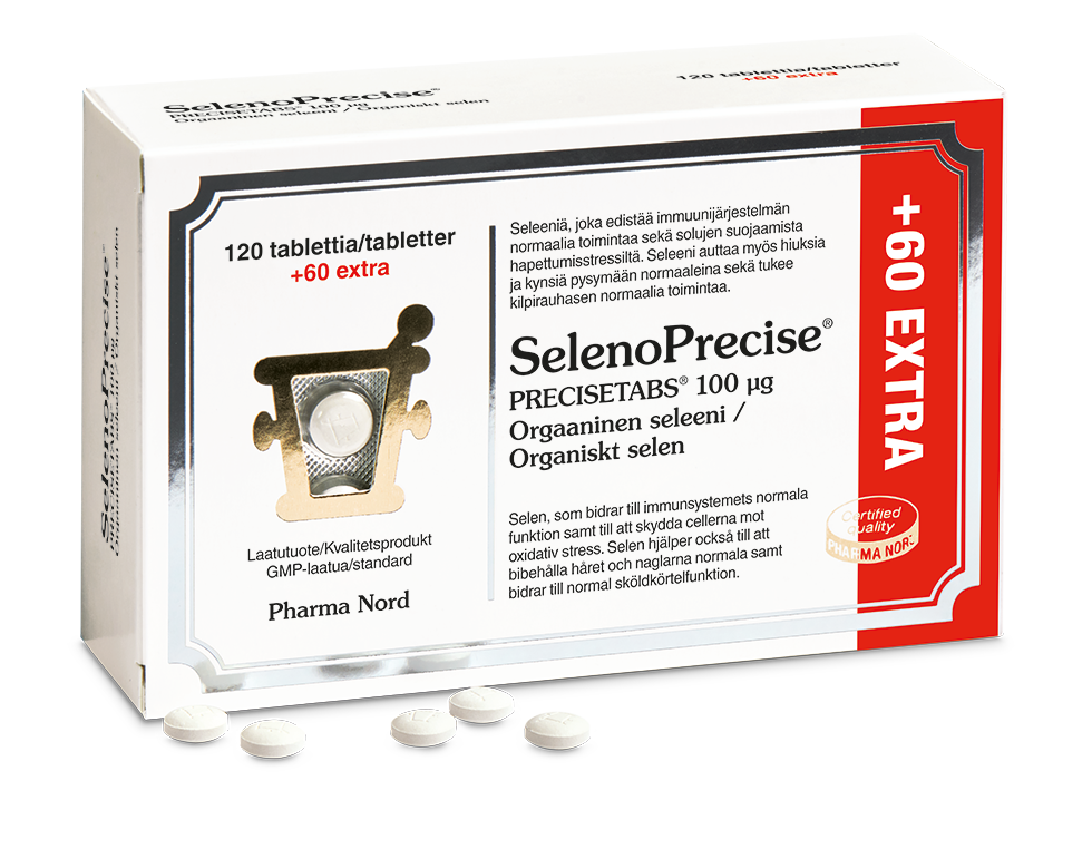 Pharma Nord SelenoPrecise 100 µg - Orgaaninen seleeni 120+60 tabl.
