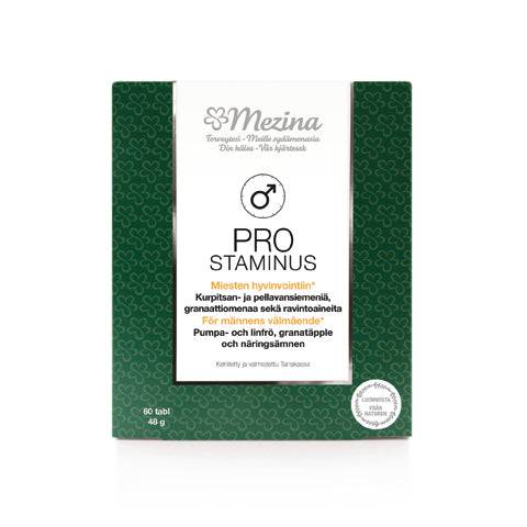 Mezina ProStaminus - miesten hyvinvointiin 60 tabl. - Sinunapteekki.fi
