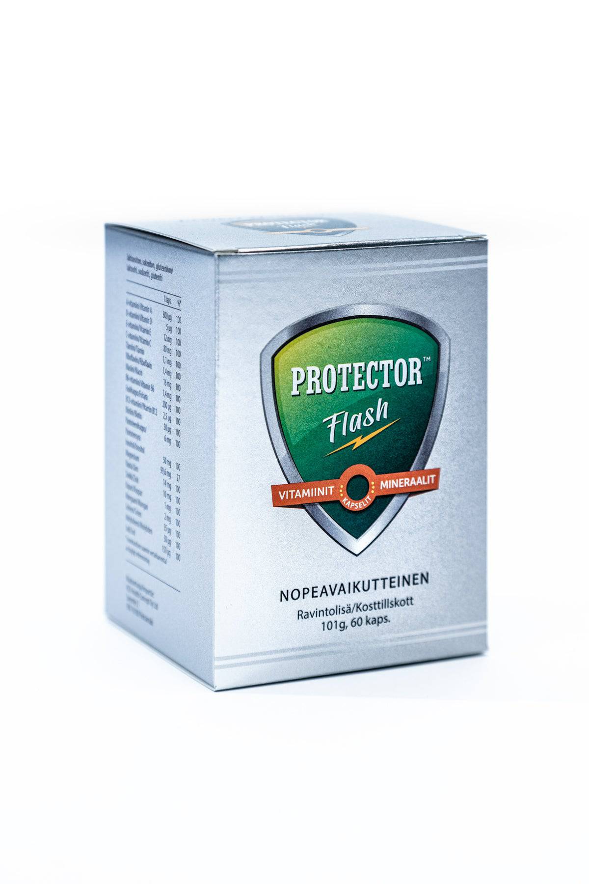 Protector Flash - Monivitamiini-mineraalikapseli 60 kaps.