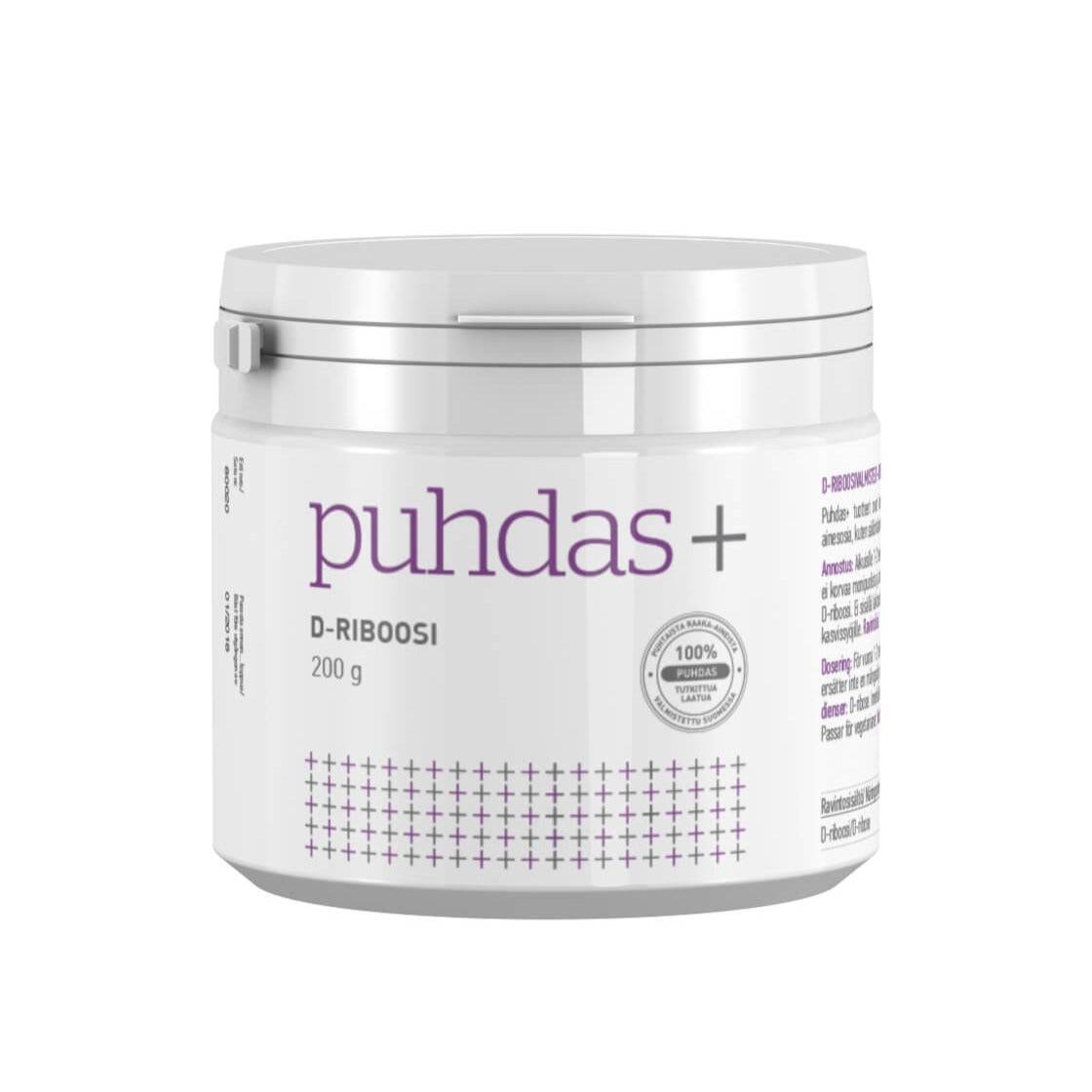Puhdas+ D-riboosi 200 g - Sinunapteekki.fi