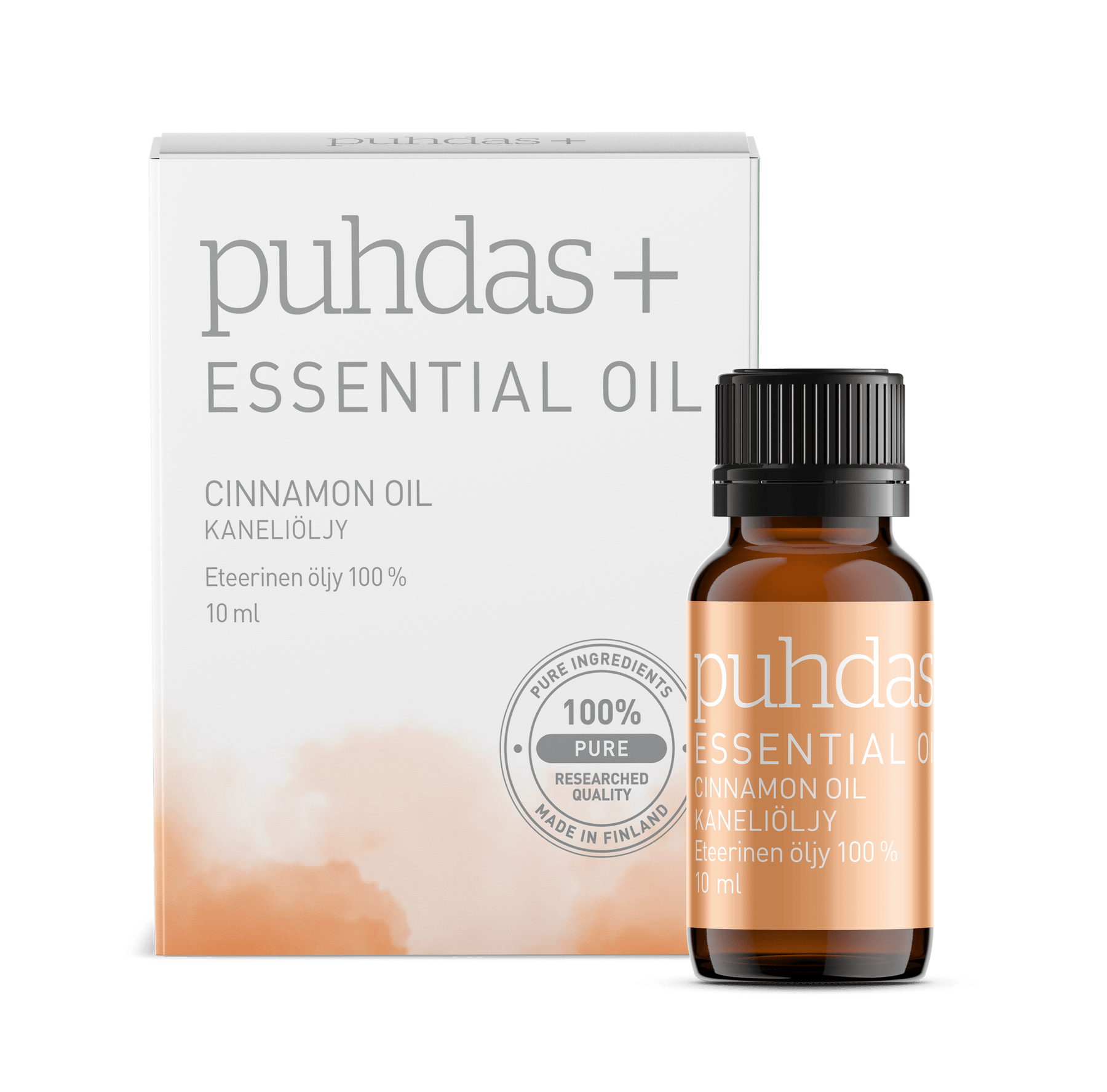 Puhdas+ Essential Cinnamon Oil - Kaneliöljy 10 ml - Sinunapteekki.fi