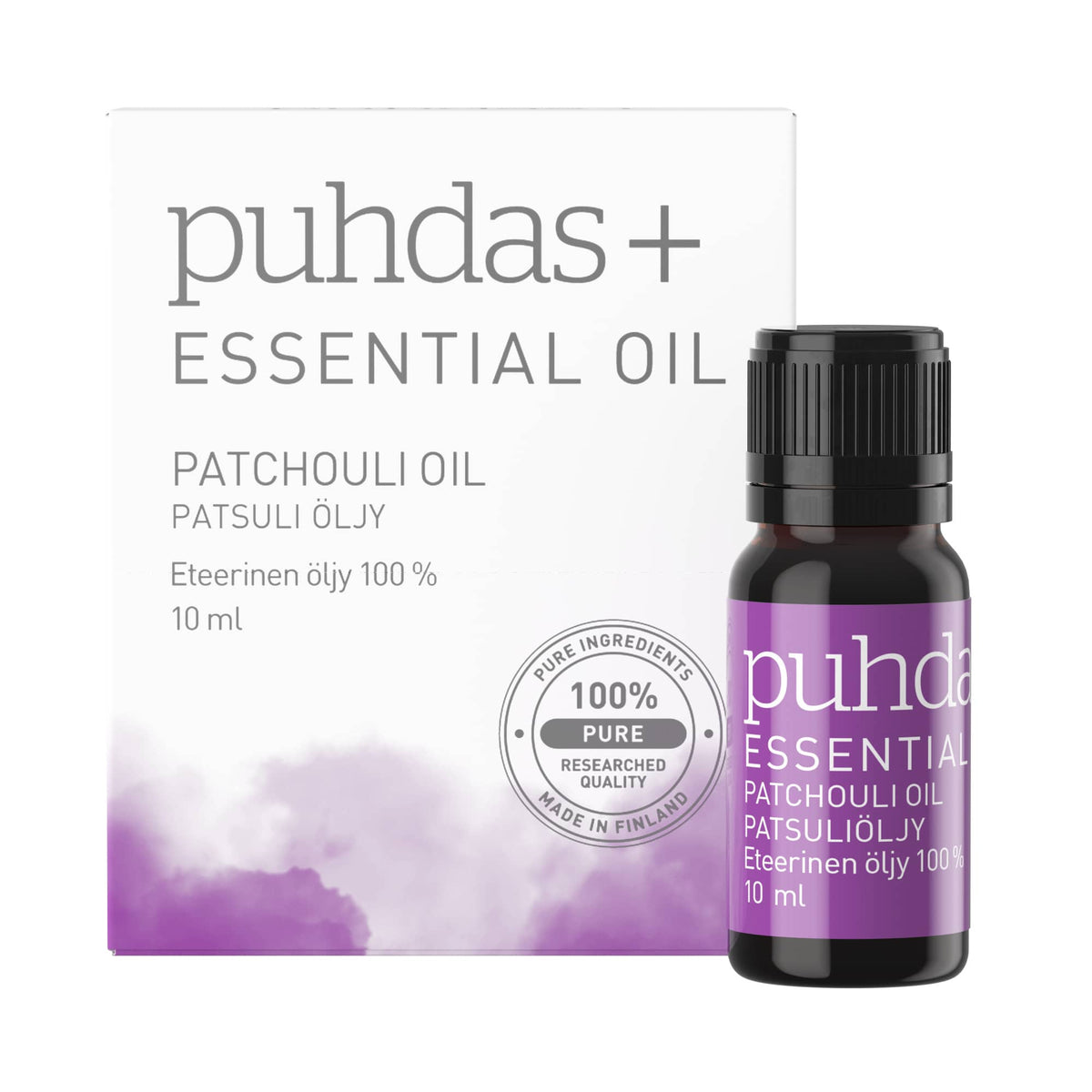 Puhdas+ Essential Oil Patchouli - Patsuliöljy eteerinen öljy 10 ml - Sinunapteekki.fi