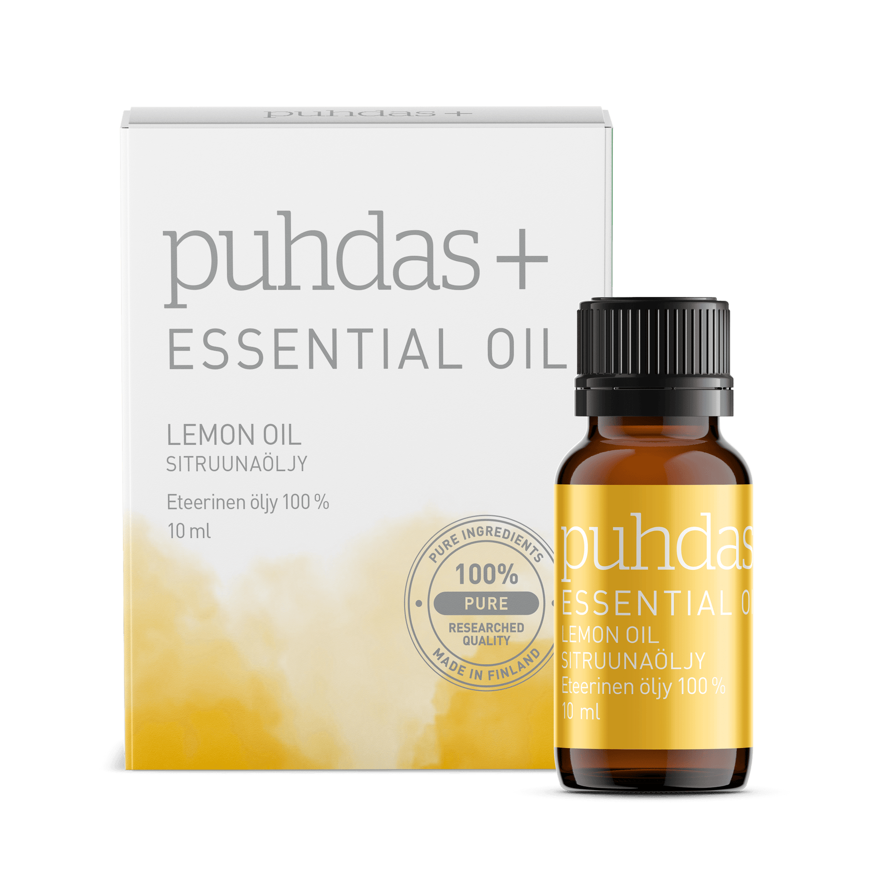 Puhdas+ Essential Oil Lemon Oil - Sitruunaöljy 10 ml - Sinunapteekki.fi