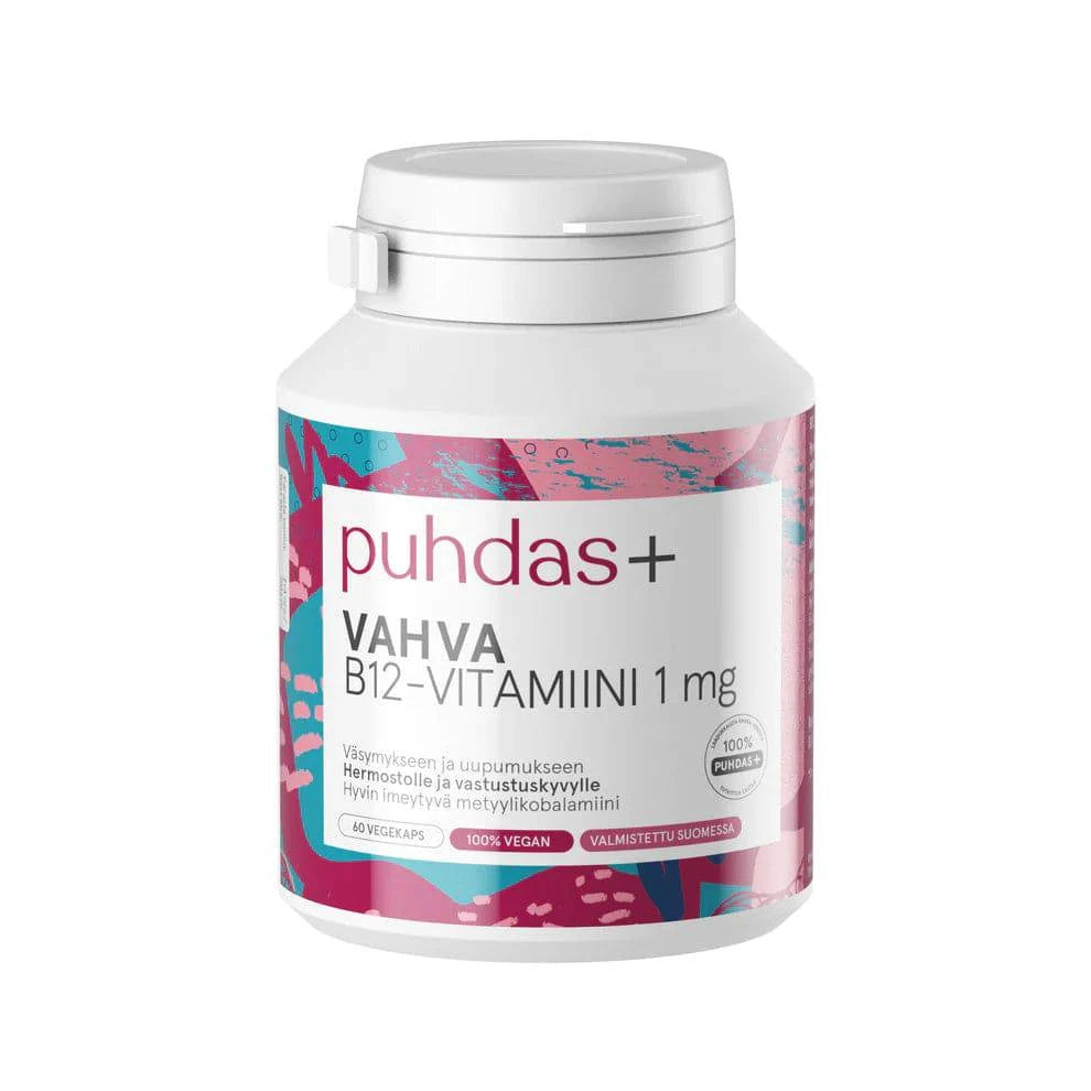 Puhdas+ Vahva B12-vitamiini 60 kaps. - Sinunapteekki.fi