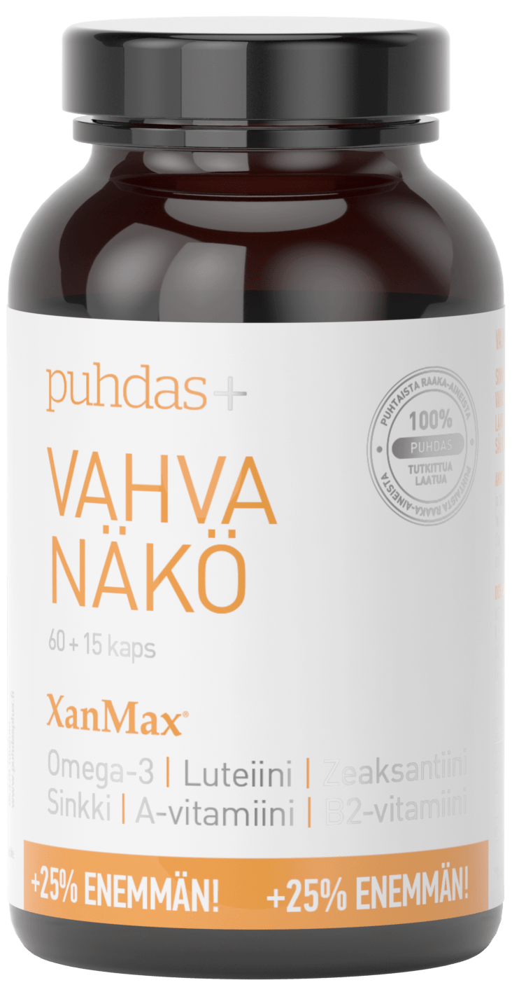 Puhdas+ Vahva Näkö 60+15 kaps. - Sinunapteekki.fi