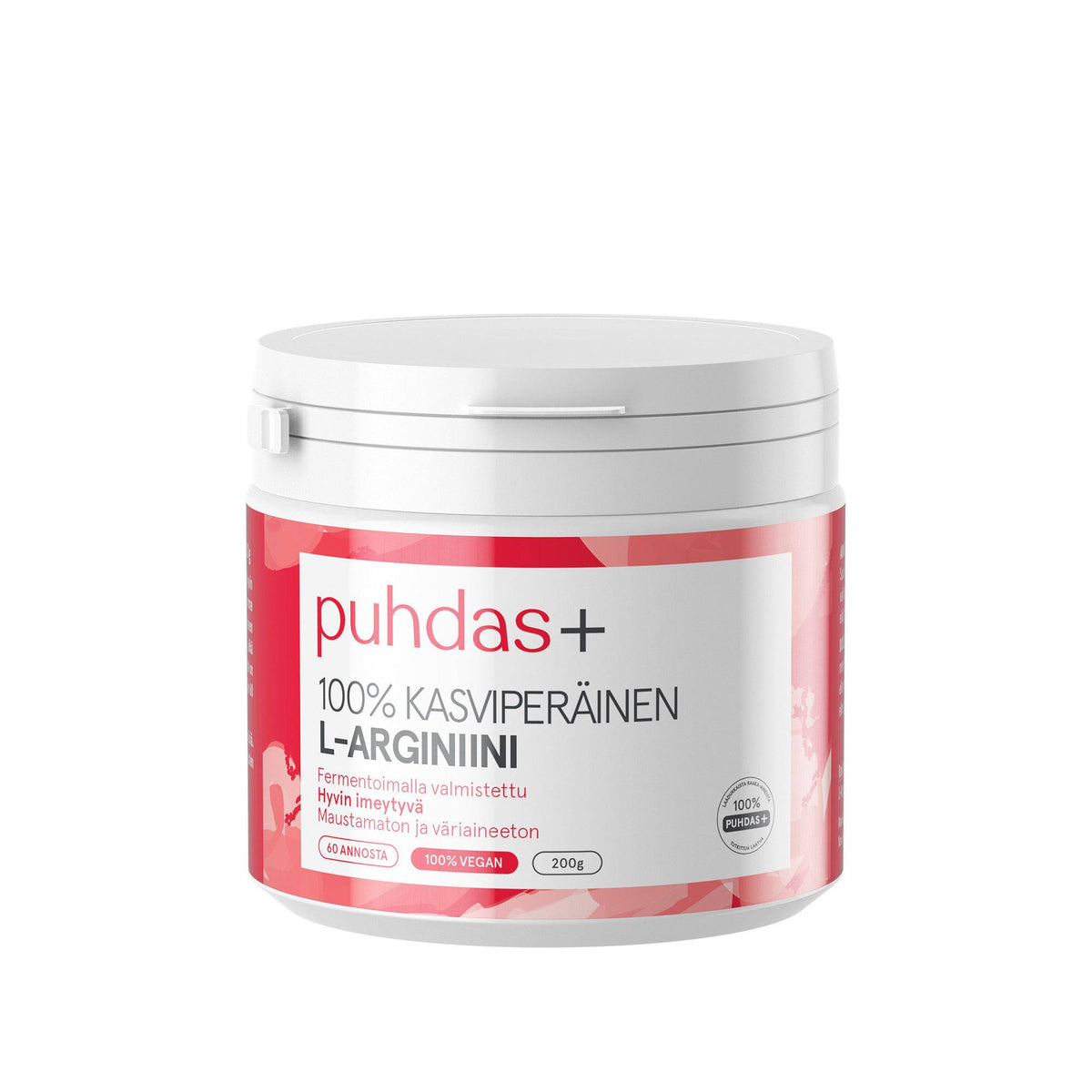 Puhdas+ Kasviperäinen L-Arginiini 200 g - Sinunapteekki.fi