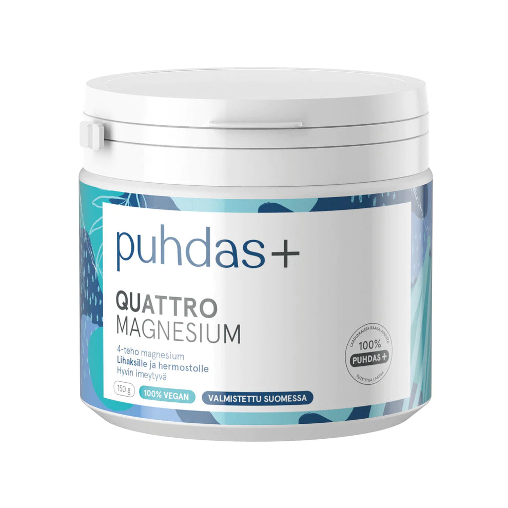 Puhdas+ Quattro Magnesium 150 g - Magnesiumjauhe