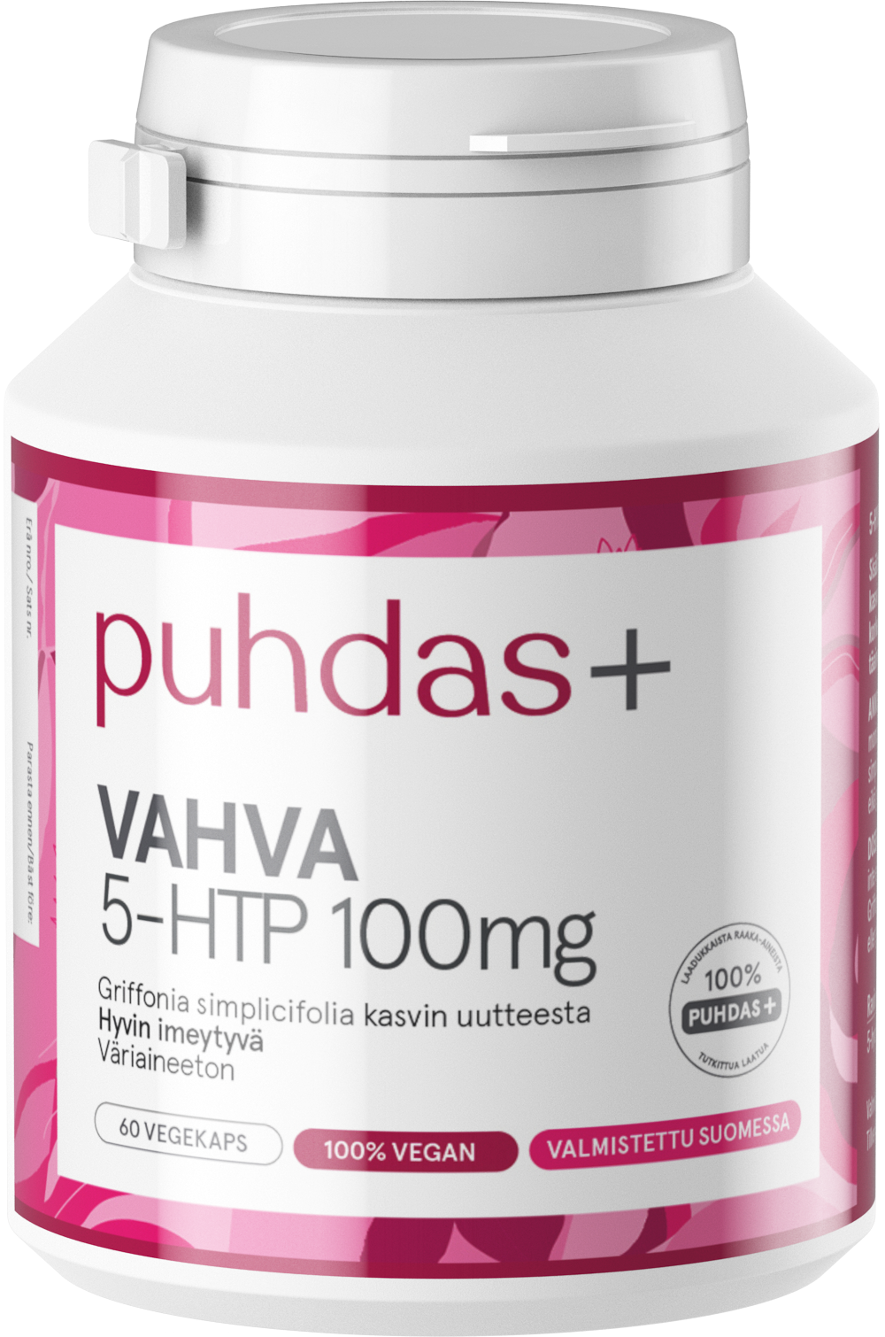 Puhdas+ Vahva 5-HTP 100 mg 60 kaps.