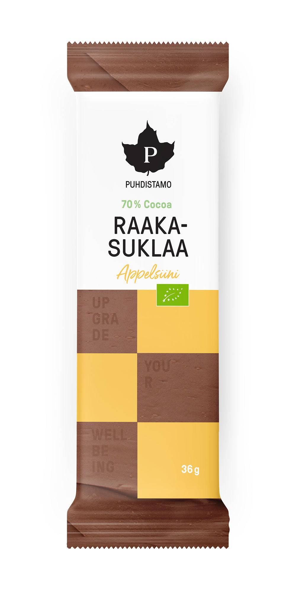 Puhdistamo Raakasuklaa Appelsiini Luomu 36 g