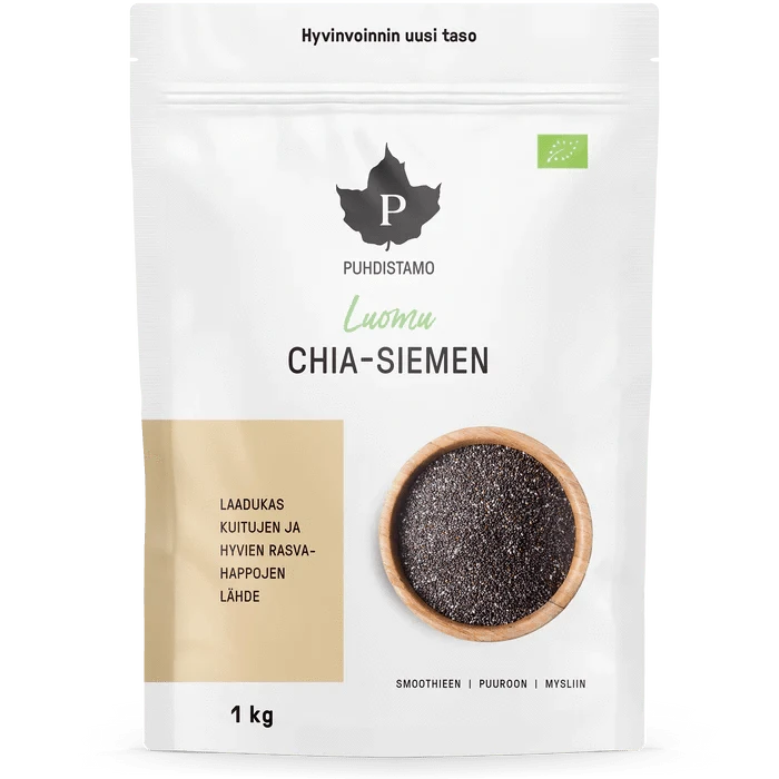 Puhdistamo Chia-Siemen Luomu 1 kg - Sinunapteekki.fi